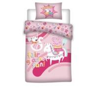 Parure de lit réversible Peppa Pig - -Fair Ground Fun !- - 140 cm x 200 cm
