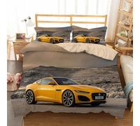 Parure De Lit Enfant Personne Housse De Couette Voiture De Sport Xcm Avec Taies D'oreiller Xcm D Hd Impression Microfibre Fast Voiture Furious Course Pi¿¿Ces Pour Adolescents Gar