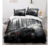 Parure De Lit Enfant Personnes Housse De Couette Voiture De Sport Xcm Avec Taies D'oreiller Xcm D Hd Impression Microfibre Fast Voiture Furious Course Pi¿¿Ces Pour Adolescents Ga