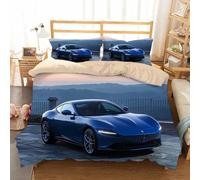Parure De Lit Enfant Personnes Housse De Couette Voiture De Sport Xcm Avec Taies D'oreiller Xcm D Hd Impression Microfibre Fast Voiture Furious Course Pi¿¿Ces Pour Adolescents Ga