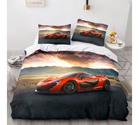 Parure De Lit Enfant Personnes Housse De Couette Voiture De Sport Xcm Avec Taies D'oreiller Xcm D Hd Impression Microfibre Fast Voiture Furious Course Pi¿¿Ces Pour Adolescents Ga