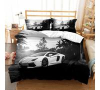 Parure De Lit Enfant Personnes Housse De Couette Voiture De Sport Xcm Avec Taies D'oreiller Xcm D Hd Impression Microfibre Fast Voiture Furious Course Pi¿¿Ces Pour Adolescents Ga