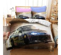 Parure De Lit Enfant Personnes Housse De Couette Voiture De Sport Xcm Avec Taies D'oreiller Xcm D Hd Impression Microfibre Fast Voiture Furious Course Pi¿¿Ces Pour Adolescents Ga