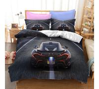 Parure De Lit Enfant Personnes Housse De Couette Voiture De Sport Xcm Avec Taies D'oreiller Xcm D Hd Impression Microfibre Fast Voiture Furious Course Pi¿¿Ces Pour Adolescents Ga