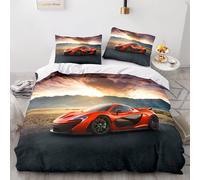 Parure De Lit Enfant Personnes Housse De Couette Voiture De Sport Xcm Avec Taies D'oreiller Xcm D Hd Impression Microfibre Fast Voiture Furious Course Pi¿¿Ces Pour Adolescents Ga