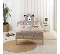 Bleu Calin Rechange Caradou® Forêt Parure de Lit Enfant en Coton 90x190cm
