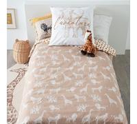 Atmosphera Parure de lit enfant Savane – Coton – 140 x 200 cm