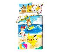 Parure de lit enfants - Pokémon - HAX604791 - 140x200 cm - 70x90 cm - 100% coton