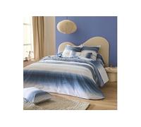 Parure De Lit 3 Pièces Percale De Coton Dégradé Rayé Housse + Taies