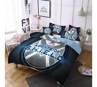 Parure De Lit Eu-Vv Agents Du Shield, Housse De Couette Bohême 1/2 Personne Avec Taie D'oreiller À Fermeture Éclair, Parure De Lit Hydra