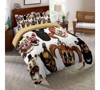 Parure De Lit Eu-Vv Five Nights At Freddy's, Housse De Couette Avec Fermeture Éclair Pour Homme Et Femme, Microfibre Douce, Infroissable, Ours