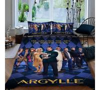Parure De Lit Film Argylle Mystery Agent Avec Housse De Couette Et Taie D'oreiller, 2/3 Pieces, Impression 3d, Pour Lit Simple, Double Ou Grand Format