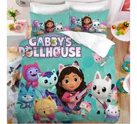 Parure De Lit Gabby's Dollhouse, Housse De Couette Kawaii Gabby's Dollhouse, Parure De Lit Simple Double, Housse De Couette