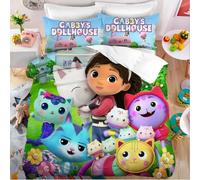 Parure De Lit Gabby's Dollhouse, Housse De Couette Kawaii Gabby's Dollhouse, Parure De Lit Simple Double, Housse De Couette
