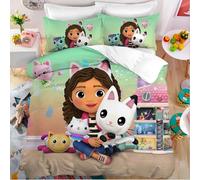 Parure De Lit Gabby's Dollhouse, Housse De Couette Kawaii Gabby's Dollhouse, Parure De Lit Simple Double, Housse De Couette