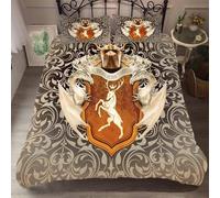 Parure De Lit Game Of Thrones 3 Pieces Avec 2 Taies D'oreiller, Microfibre Ultra Douce Et Respirante, Hypoallergénique. Ours Is The Fury