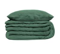 Parure de lit gaze de coton vert céladon 260x240cm - Atmosphera Créateur d'intérieur