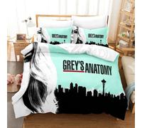 Parure De Lit Grey's Anatomy Imprimée En 3d, Housse De Couette, Draps De Lit King Size Et Queen Size