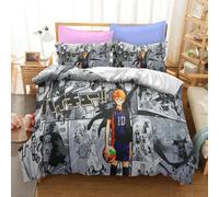 Parure De Lit Haikyuu Imprimee En 3d Avec Housse De Couette Et Motif Volley-Ball Pour Garcon , Linge De Lit De Luxe Pour Enfant Et Adolescent, Idéal Comme Cadeau