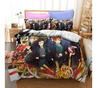 Parure De Lit Haikyuu Imprimee En 3d Avec Housse De Couette Et Motif Volley-Ball Pour Garcon , Linge De Lit De Luxe Pour Enfant Et Adolescent, Idéal Comme Cadeau