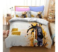 Parure De Lit Haikyuu Imprimee En 3d Avec Housse De Couette Et Motif Volley-Ball Pour Garcon , Linge De Lit De Luxe Pour Enfant Et Adolescent, Idéal Comme Cadeau
