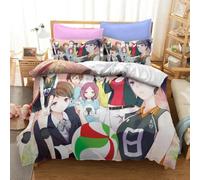 Parure De Lit Haikyuu Imprimee En 3d Avec Housse De Couette Et Motif Volley-Ball Pour Garcon , Linge De Lit De Luxe Pour Enfant Et Adolescent, Idéal Comme Cadeau
