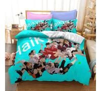 Parure De Lit Haikyuu Imprimee En 3d Avec Housse De Couette Et Motif Volley-Ball Pour Garcon , Linge De Lit De Luxe Pour Enfant Et Adolescent, Idéal Comme Cadeau