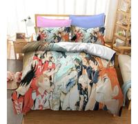 Parure De Lit Haikyuu Imprimee En 3d Avec Housse De Couette Et Motif Volley-Ball Pour Garcon , Linge De Lit De Luxe Pour Enfant Et Adolescent, Idéal Comme Cadeau