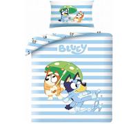 Halantex Parure lit enfant Bluey BY1324 100 % coton sous licence officielle 140 x 200 + 70 x 90 cm