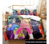 Parure De Lit Hannah Montana Imprimee En 3d Pour Garçons Et Filles, Housse De Couette Et Taie D'oreiller, Pour Lit Double, Queen Size Et King Size