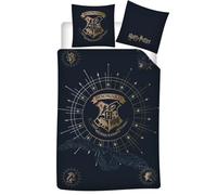 Parure de Lit Harry Potter 1 Personne, Housse de Couette 140x200 cm + Taie d'oreiller 65x65 cm, Polycoton, avec Hedwige