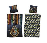 Parure de lit - Harry Potter - Poudlard - 140x200 cm - 100% coton - Oeko Tex