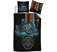 Warner Bros. Parure de lit Harry Potter Poudlard réversible 140x200 cm 100% microfibre Enfant