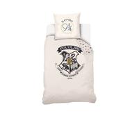 Parure de lit - Harry Potter - Poudlard - Coton - 140x200 cm - 1 taie d'oreiller 63x63 cm