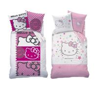 Parure de lit - Hello Kitty - Rose - Réversible - 140x200 cm