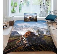 Parure De Lit Horizon Call Of The Mountain, Ensemble De Couette 3d, Dessin Anime, Super Doux, Facile À Utiliser, Simple, Ensemble 3 Pieces, Housse De Couette 1 Piece + Taie D'oreil