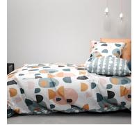 Parure de lit housse de couette 100% Coton 57 fils Pontino 220x240 cm - Marque - Motifs - Classique - Intemporel