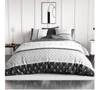 Parure de lit housse de couette avec taie d'oreiller 100% Coton 57 fils Casta 240x260 cm