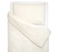 Parure de lit housse de couette et taie d'oreiller jeanne écru 80X120