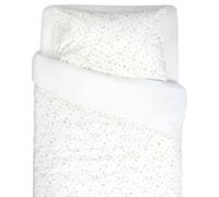 Parure de lit housse de couette et taie d'oreiller sidonia sidonia, beige, écru, blanc 100X140