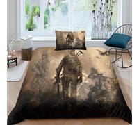 Parure De Lit Hypoallergénique Modern Warfare - Dessin Anime Enfant : Housse De Couette, 1 Taie D'oreiller Et 1 Piece Assortie.