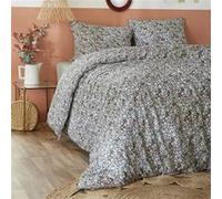 Parure de Lit Imprimé Fleurs Housse de Couette 140x200cm + 1 Taie d'Oreiller - MEGAN - ALTOBUY Multicolore