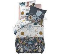 AltoBuy Nemo - Parure de Lit Imprimé Océan Housse de Couette 140x200cm + 1 Taie d'oreiller