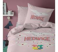 Parure De Lit Imprimée 100% Coton, Harry Potter Letters Rose 140X200 63X63