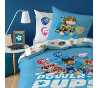 Parure De Lit Imprimée 100% Coton, Pat Patrouille Power Bleu 140X200 63X63