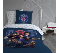 Parure De Lit Imprimée 100% Coton, Psg Winners Bleu 140X200 63X63