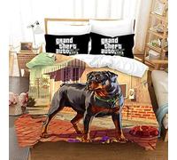 Parure De Lit Imprimée 3d Gta V Pour Garçons Et Enfants, Housse De Couette Et Taies D'oreiller.