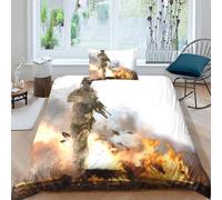 Parure De Lit Imprimée 3d Modern Warfare, Douce Et Confortable, Motif Dessin Anime, Pour Lit Double, Avec Housse De Couette Et Taie D'oreiller, Pour Lit Simple