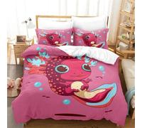Parure De Lit Imprimee Animal Kawaii Axolotl, Pour Lit Simple, Double, Queen Size, King Size, Pour Chambre D'enfant, Housse De Couette, Motif Anime 3d