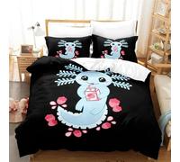Parure De Lit Imprimee Animal Kawaii Axolotl, Pour Lit Simple, Double, Queen Size, King Size, Pour Chambre D'enfant, Housse De Couette, Motif Anime 3d